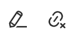 Remove link icon